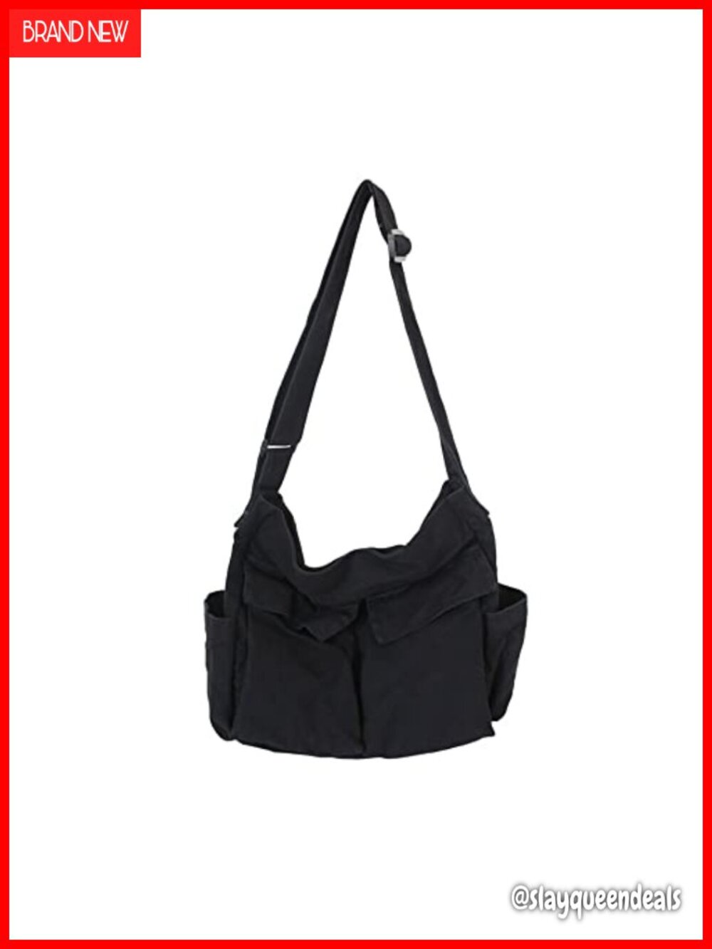 Canvas Crossbody Bag Large Messenger Shoulder Bag Adjustable Strap